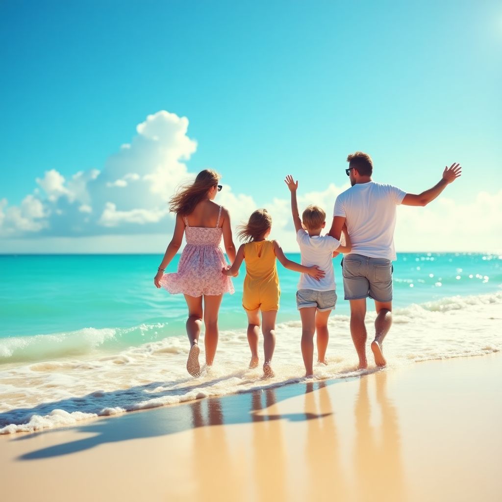 Tatile çıkan aile